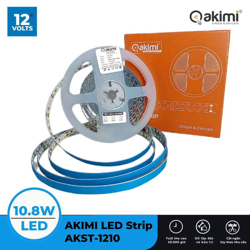 LED Dây DC12V SMD 2835 120LED/m 10.8W (Cuộn 5m)